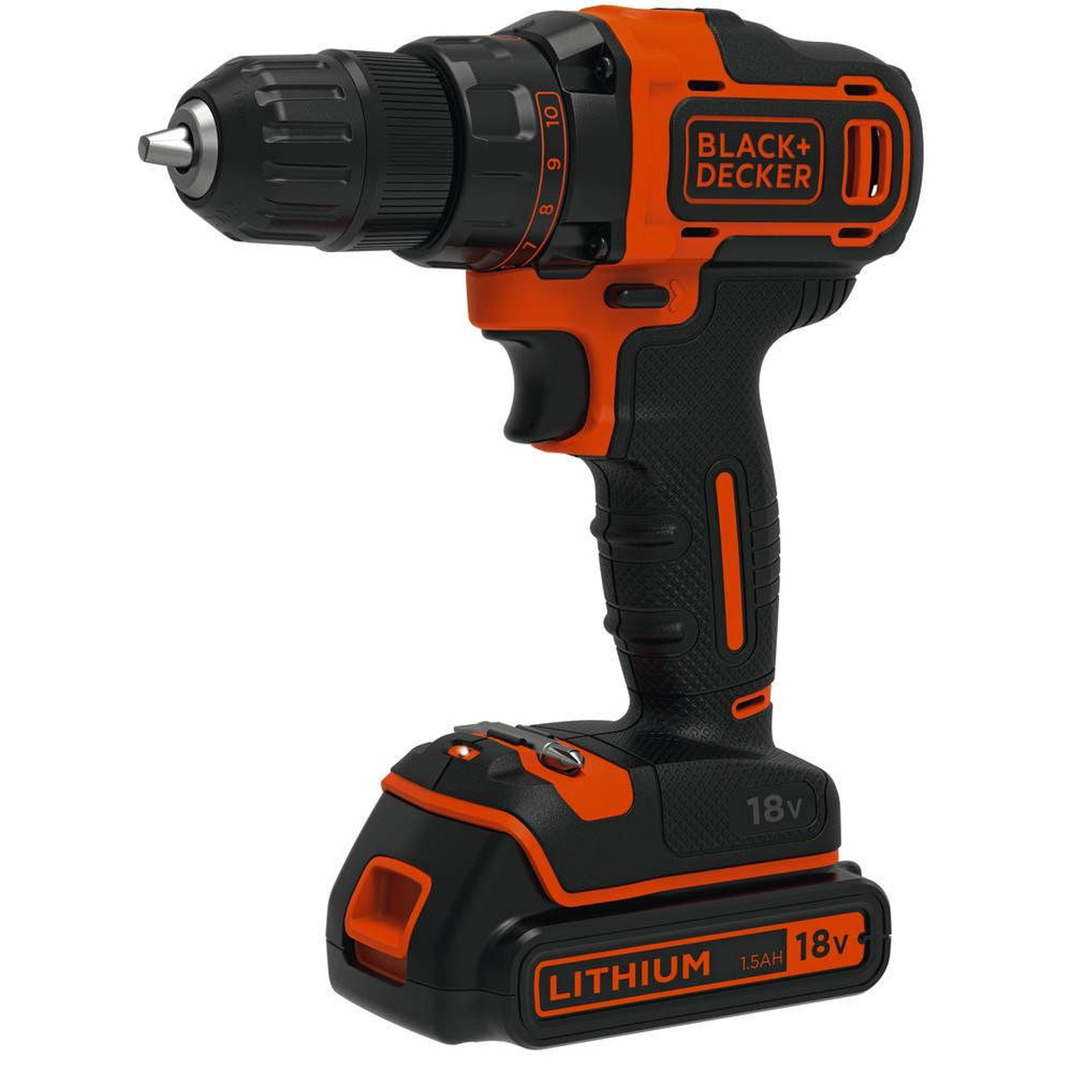 Аккумуляторная дрель-шуруповерт Black&Decker BDCDD186K1B — Фото 1